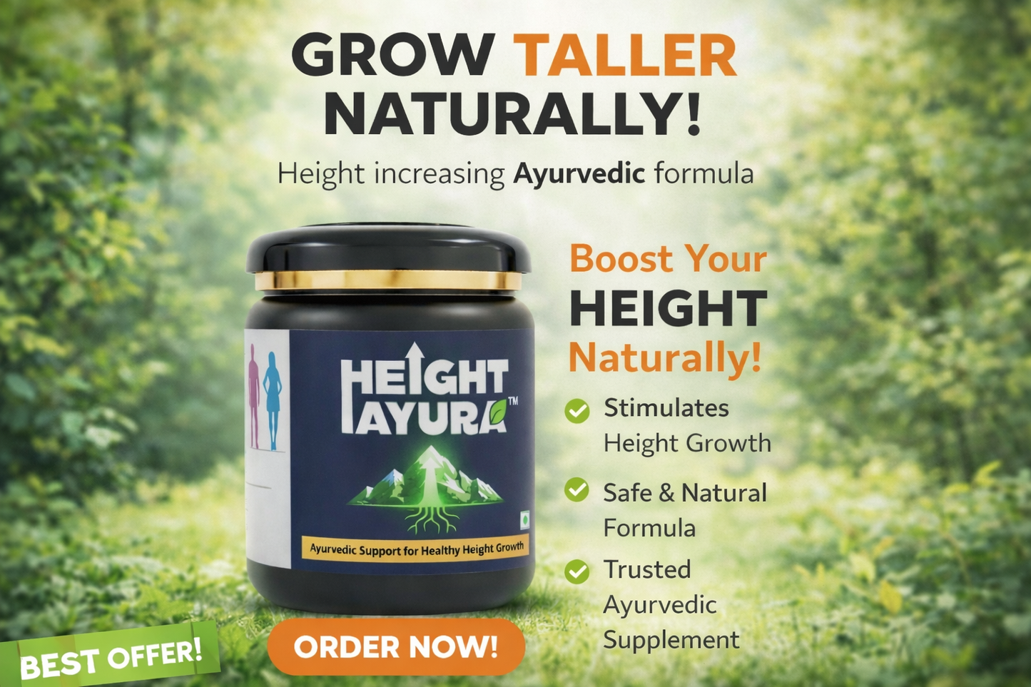 Height Ayura – Ayurvedic Support for Healthy Height Growth