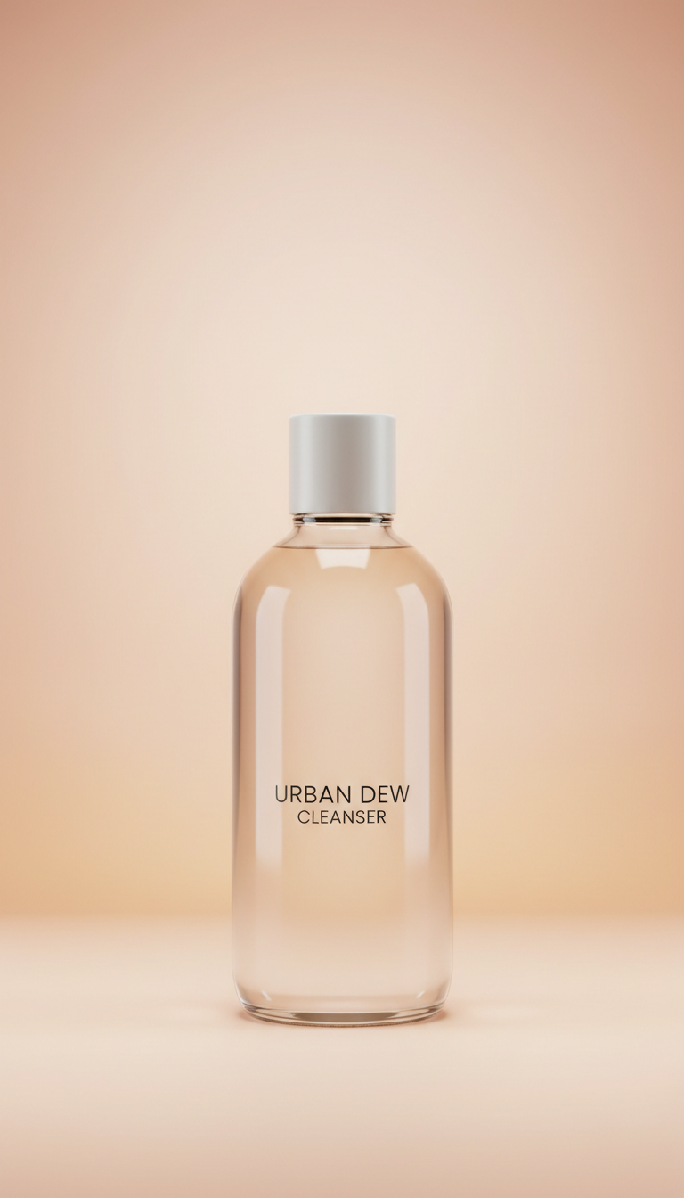 Urban Dew Cleanser Glass Bottle